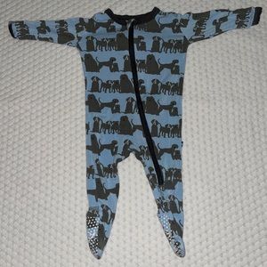 Kickee Pants footie with dogs